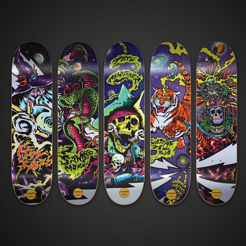 Imagen 2 de 3 de Tabla De Skate Woodoo X Varbaro Illuminati Quique
