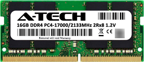 Memoria A-tech Ddr4 16gb Pc4-17000 2133 Mhz 260 Pines Laptop