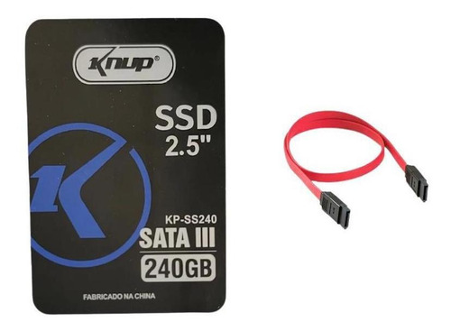 Ssd Interface Sata Iii De 240gb Knup Kp-ss240 Cor Preto