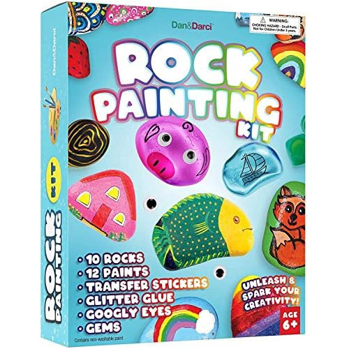 Kit De Pintura De Rocas Niños Artes Y Manualidades Niã...