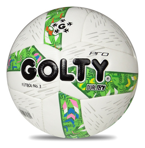 Balón Fútbol Golty Pro Dualtech Ii No.3-blanco/verde