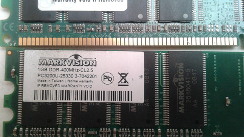 Memoria Dimm Ram Ddr 400 Mhz 1g Pc (Usado)