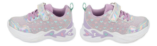 Sneaker Pv03869 Forro Acojinado Diamantina Talon Comodo