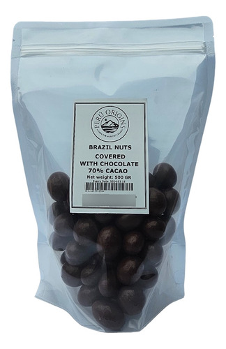  Castaña Recubierta Con Chocolate 70% Cacao Orgánico 500 Gr.