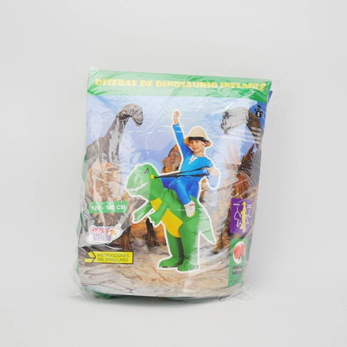 Imagen 4 de 7 de Disfraz Inflable Dinosaurio Para Niños Halloween