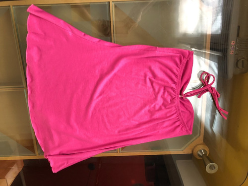 Musculosa Top Fuxia Elastizada Talle 2