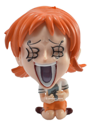 Figura Muñeco Gashapon One Piece Cabezona Nami