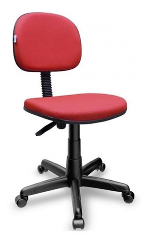 Cadeira Secretaria Giratória Vermelho 