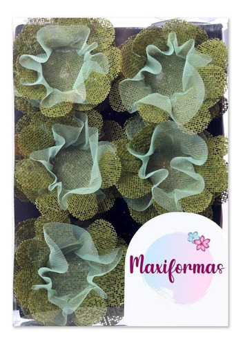 Lienzo verde pistacho sin hilo Lily