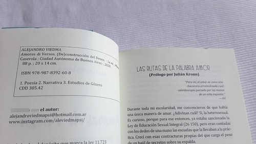 Imagen 3 de 6 de Amores Di Versos Alejandro Viedma Milena Caserola