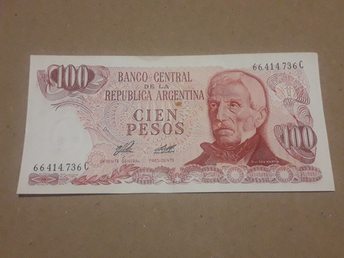 Billete 100 Pesos Serie C Ley 18.188