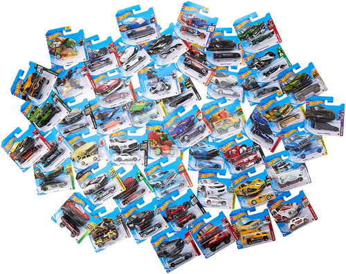 Surtido De 50 Diferentes Hotwheels Fundidos A Presión Para.