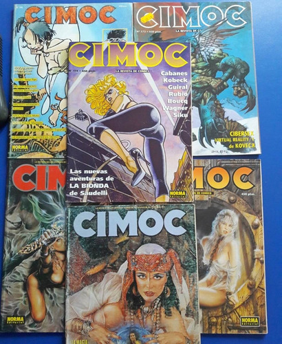 Coleccion Revistas Comic Cimoc 6 Ejemplares