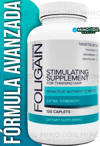 Imagen 1 de 3 de Estimulante Regenerador Foligain 120 Tabs Unisex