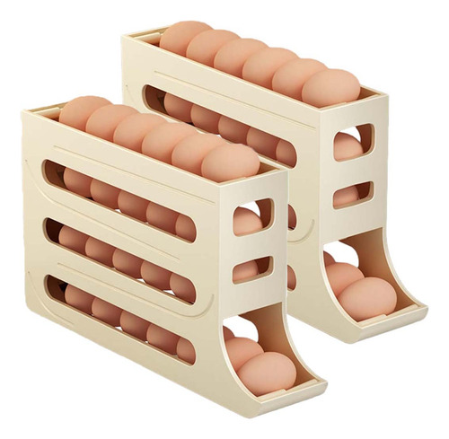 Dispensador De Huevos Para Refrigerador De 2 Piezas, Organiz