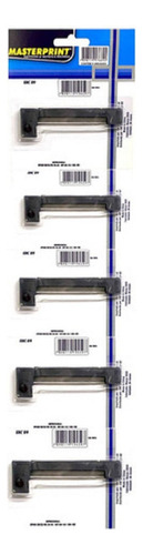 5 Fitas Impressora Epson Erc09 Erc22 Hx20/40 Preta Ou Roxa Tinta Preto