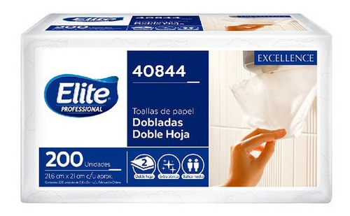 Imagen 2 de 2 de 1 Paquete De Toalla Interfoliada Elite Professional 200 Un