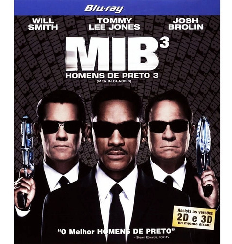 Blu-ray 3d + 2d Mib³ Homens De Preto 3 - Original & Lacrado