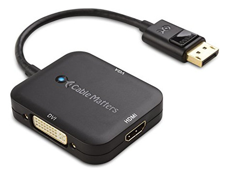 Adaptador Displayport A Hdmi De Cable Matters Con Vga Y Dvi