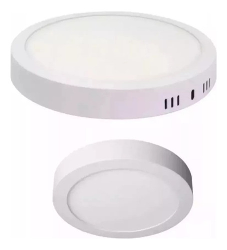 Plafon Led Calida 12w = 70w Redondo Con Base 17cm Candela