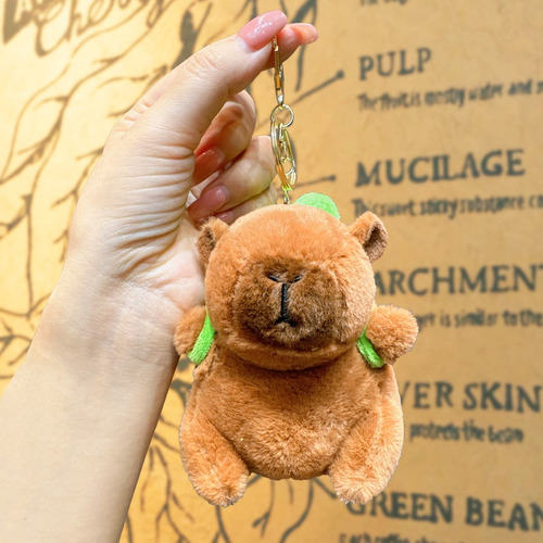 - 2llaveros De Animales Depeluche,colgante De Capybara