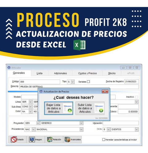 Profit Plus - Proceso De Actualización De Precios (2k8)