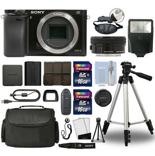Camara  Sony Alpha A6000 Digital Con Lente 16-50mm + Kit
