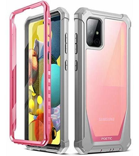 Funda Para Galaxy A51 5g Color Rosa Con Protector Pantalla