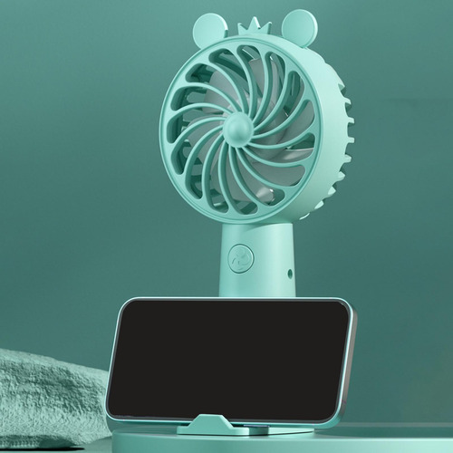 3 Ventilador Personal Ventilador De Mesa Con Soporte Verde