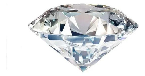 Pedra Transparente Grande Joia Foto Unha Diamante