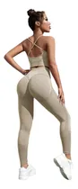 Comprar Calza + Top Push Up Frunce Levanta Cola Seamless Art 37