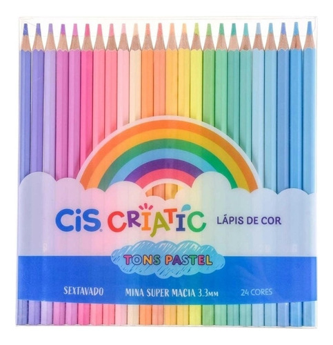 Lápis De Cor 24und Pastel Criatic Cis