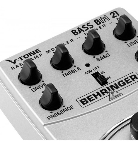 Imagem 7 de 7 de Pedal Para Contrabaixo Behringer Bdi21 V-tone Modelador