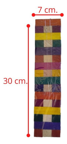 Torre De Equilibrio De Madera De Colores