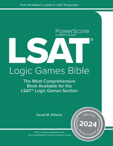 Libro: The Powerscore Lsat Logic Games Bible 2024: Prep For