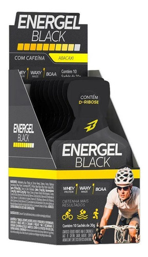 Energel Black Caixa 10 Sachês 300g - Sabor: Abacaxi Hortelã