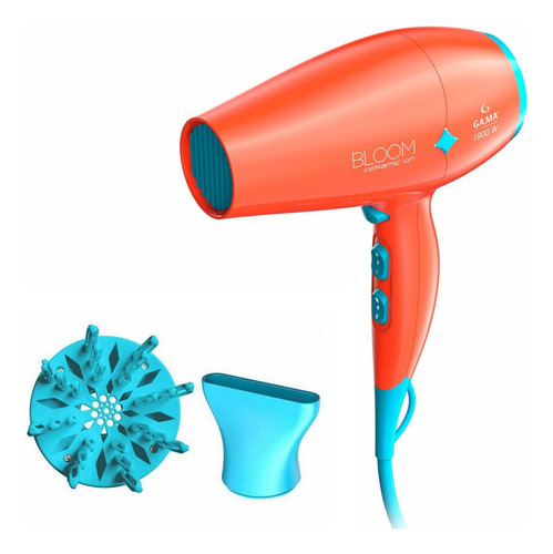 Secador De Pelo Gama Diamond Bloom Ceramic Ion Color Naranja