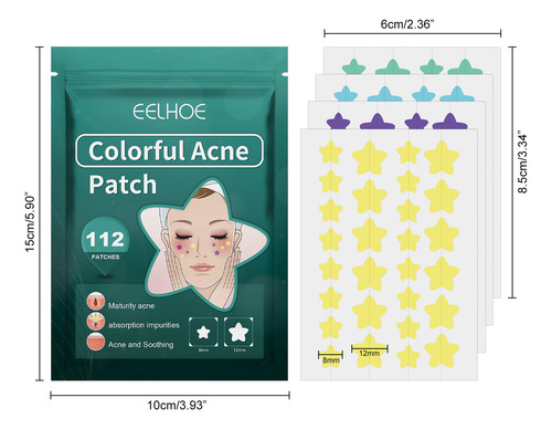 Parche Hidrocoloide Invisible D Pimple Patch W 8015, 112 Uni