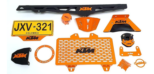 Kit Ktm  Duke 200-390 Lujos En Acero Inoxidable Ktm  200-390