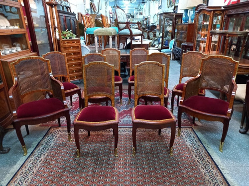 Manyantiques Juego De 10 Sillas Y Sillones Franceses