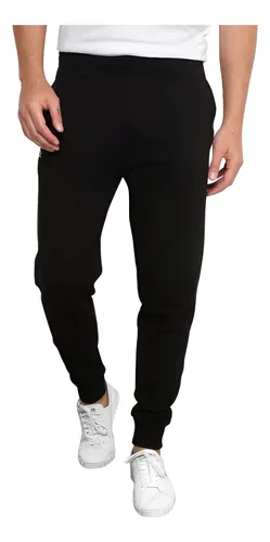 Calça Lacoste Masculina Moletom Sport Croco Icon Preta