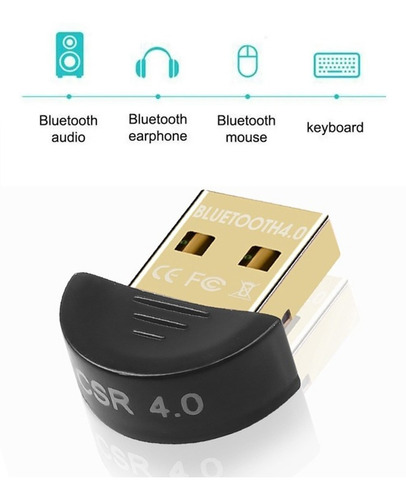 Imagem 3 de 7 de Adaptador Bluetooth Conector Pc Dongle Usb Fone De Ouvido