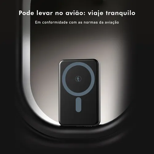 Power Bank 10000mah Magnético C/ Carga Rápida Sem Fio | MercadoLivre