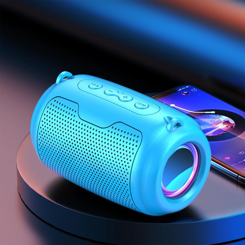 Gbsell Altavoz Bluetooth Portátil, Sonido Hd Fuerte Y Graves Color Azul 110v