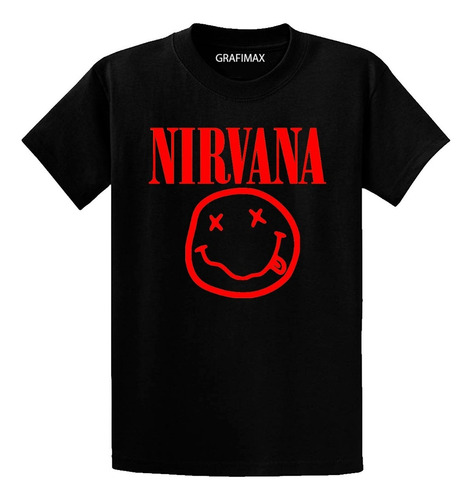 Polera Nirvana Logo Musica Grunge Kurt Cobain Grafimax