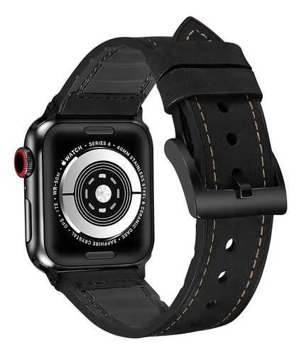 Malla Correa Cuero Para Apple Watch 38 40 41 42 44 45 49mm