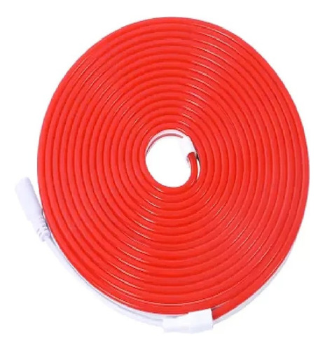 Tira Luz Led Continua Transformador Flexible Neon Red Roja