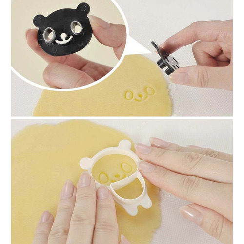 Juego De Cortadores De Galletas Panda Diy Para Tartas, Galle