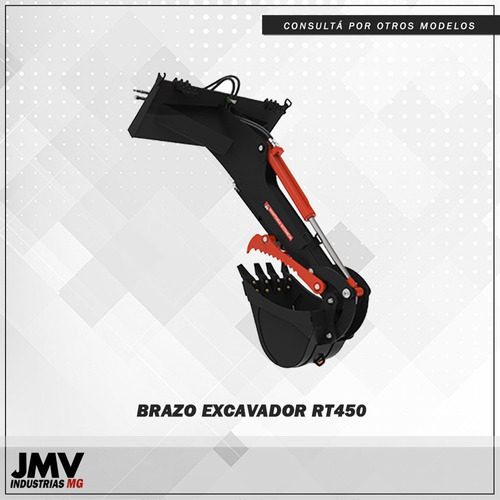 Implemento Jmv Excavador Rt450 Para Minicargadora Standard