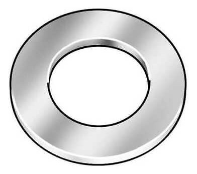 Zoro Select 6dza7 Flat Washer, Fits Bolt Size 3/4 In ,st Aad